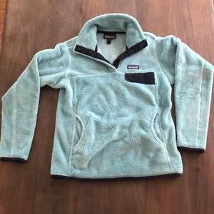 Patagonia quarter zip fuzzy coat